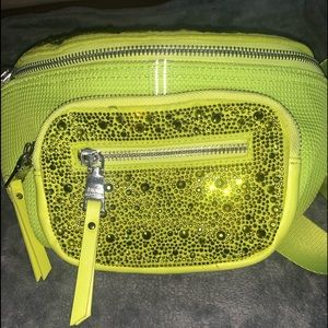 Steve Madden, Lime Green Crossbody Bag With Adjustable Straps